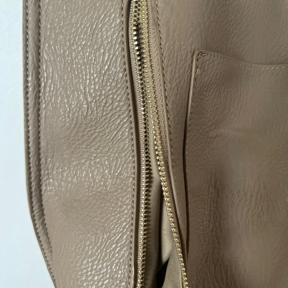 Miztique taupe and light pink shoulder‎ bag